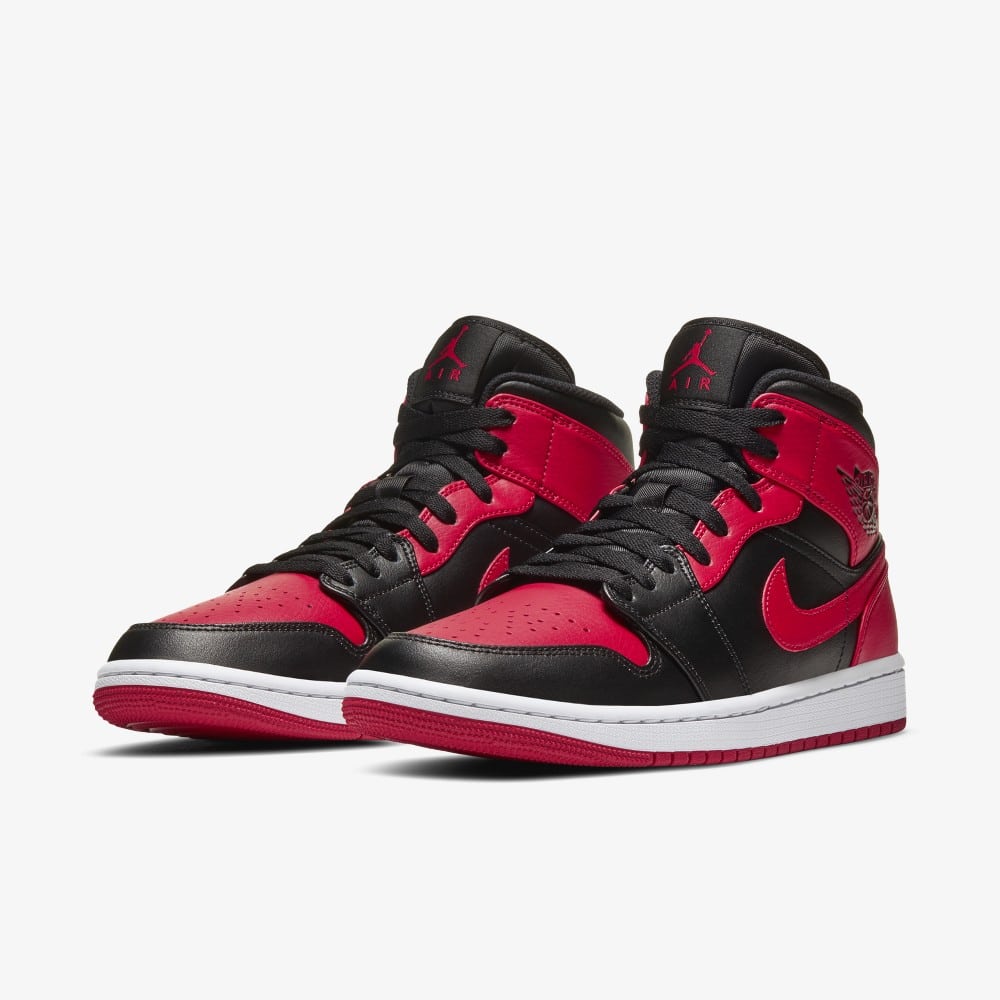 Nike air jordan cheap 1 mid rot schwarz